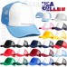 Trucker Hat Foam Mesh Baseball Cap Solid Plain Snapback Hats Curved Visor Caps  eb-40591721